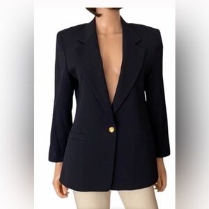Austin Reed Navy Blazer with Gold Buttons
